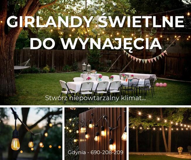 Wypożyczalnia girland żarówkowych boho Gdynia Gdańsk Sopot