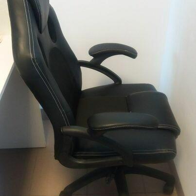 fotel gamingowy obrotowy z przetarciem, krzesło obrotowe
