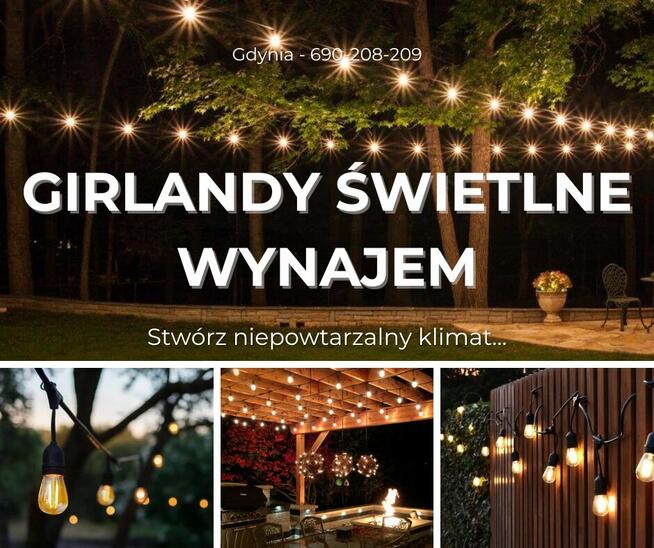Wypożyczalnia girland żarówkowych boho Gdynia Gdańsk Sopot