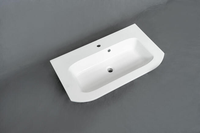 Prostokątna meblowa, zaokrąglone rogi, wpuszczana, 91 x 59