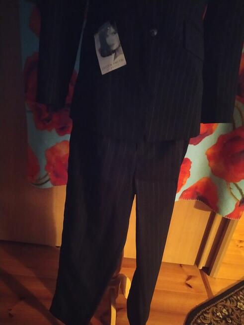 Garnitur Damski J.Smith czarny w prązki rozm.38 -180 zł