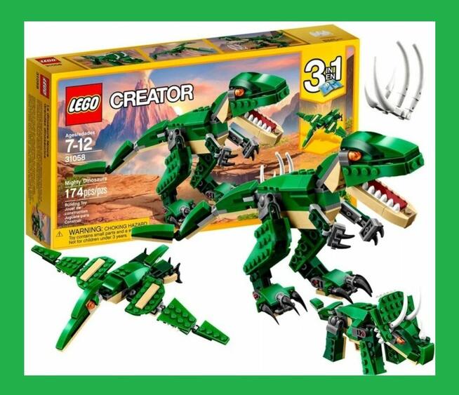 LEGO Creator 31058 Potężne dinozaury 3w1 PREZENT