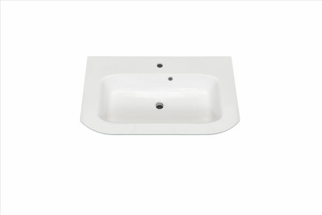 Prostokątna meblowa, zaokrąglone rogi, wpuszczana, 91 x 59