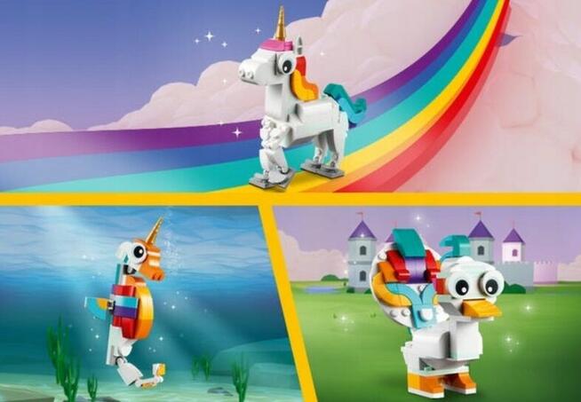 LEGO CREATOR 31140 Magiczny jednorożec 3w1 PREZENT