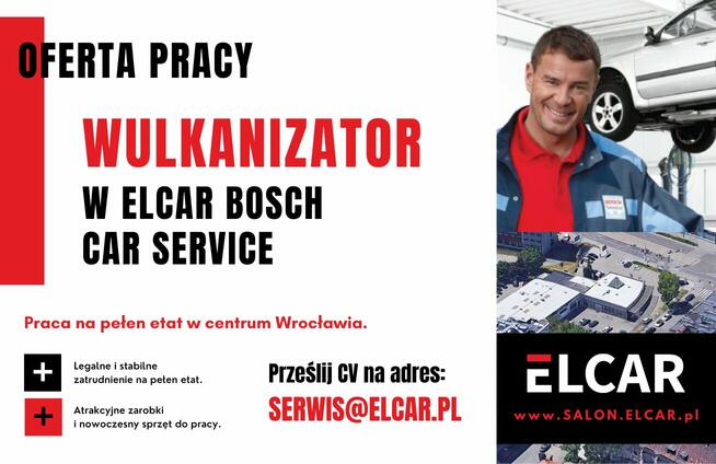 WULKANIZATOR - Bosch Car Service ELCAR - PEŁEN ETAT