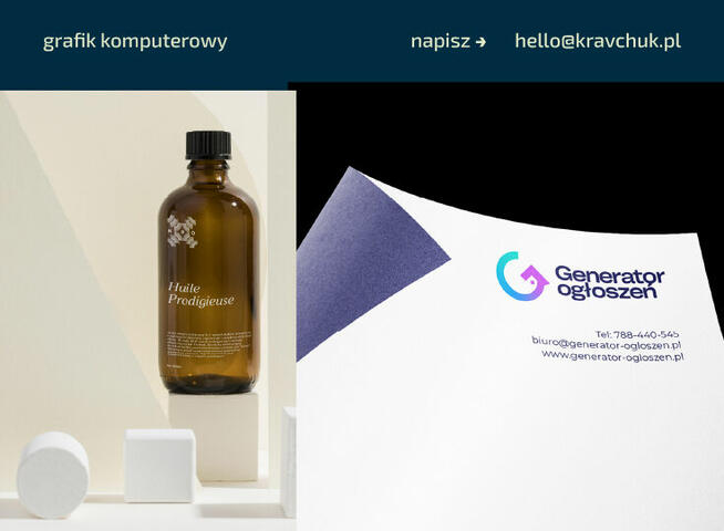 Grafik komputerowy, projektant | logotyp, plakat i inne