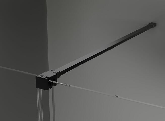 DRZWI PRYSZNICOWE ROZSUWANE czarne 8mm ROZMIARY od 90 do 160