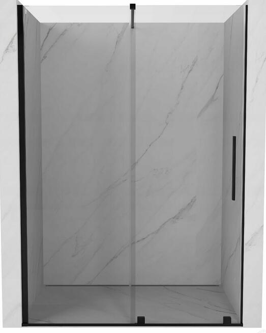 DRZWI PRYSZNICOWE ROZSUWANE czarne 8mm ROZMIARY od 90 do 160