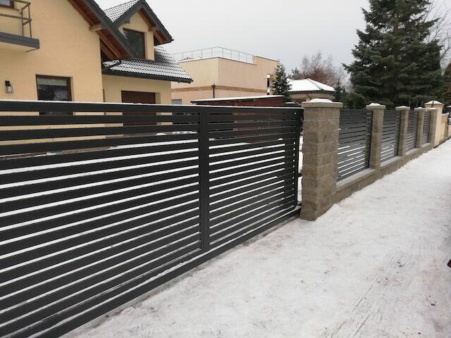 Ogrodzenia murowane bloczek gładki / łupany -budowa ogrodzeń