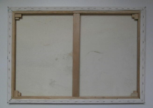 Obraz „Saniami na targ” olej na płótnie, 50/70 cm