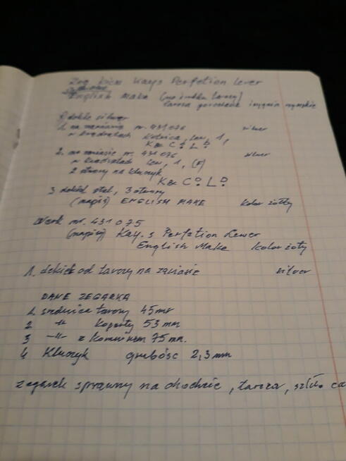 zegarek kiesz.Kay s Perfetion levar /silver /English Make