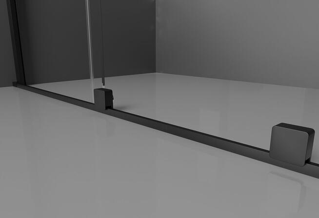 DRZWI PRYSZNICOWE ROZSUWANE czarne 8mm ROZMIARY od 90 do 160