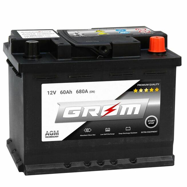 Akumulator GROM AGM START&STOP 60Ah 680A Tczew Tel:532474159