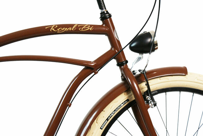 Rower miejski beach Cruiser RoyalBi męski 26 / 28 BROWNIE