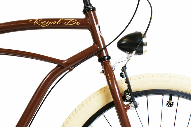Rower miejski 26 28 beach Cruiser RoyalBi męski BLACK COFFEE