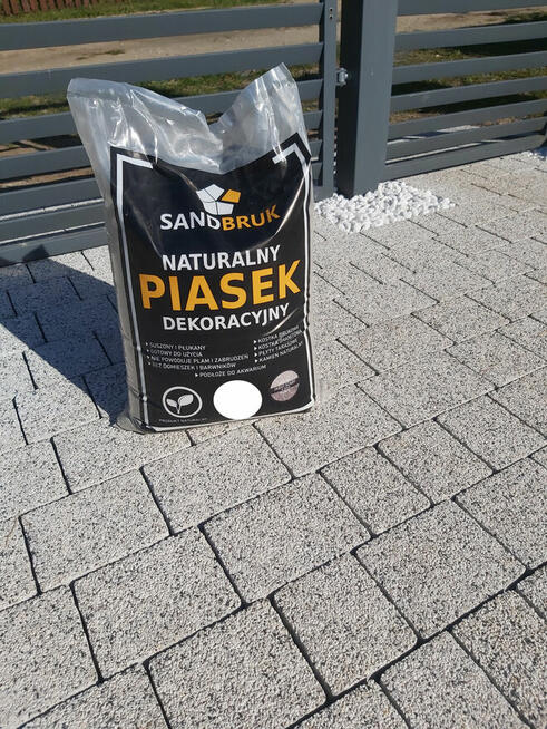 Suchy Piasek Granitowy Fuga Do Kostki Zasypka JasnySzary 0-5