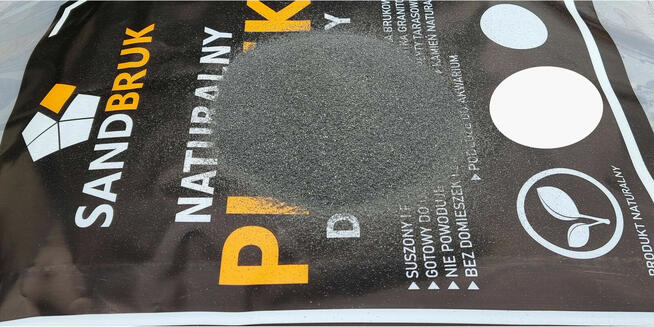 Suchy Piasek Bazaltowy Fuga Zasypka Grafit do Kostki 0-0,5mm