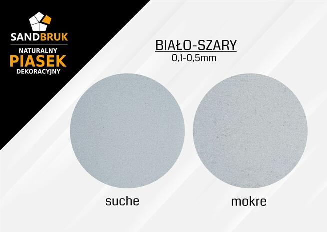 Suchy Biały Piasek Kwarcowy Fuga 0,1-0,5 mm