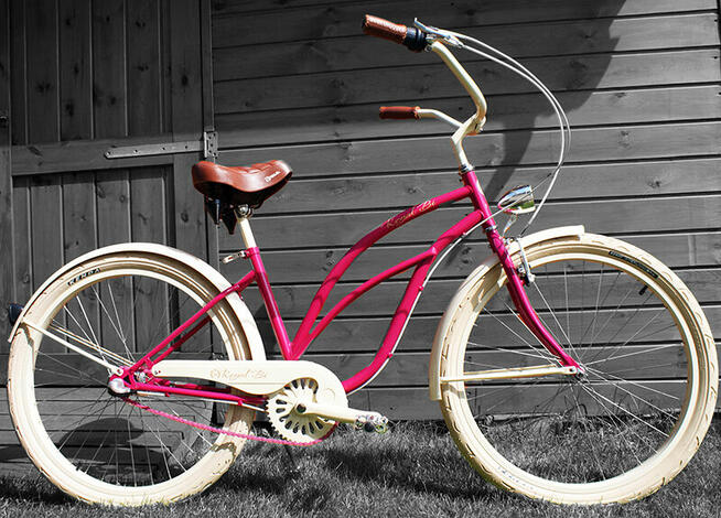 Rower miejski damski 26 28 cruiser damka Raspberry RoyalBi