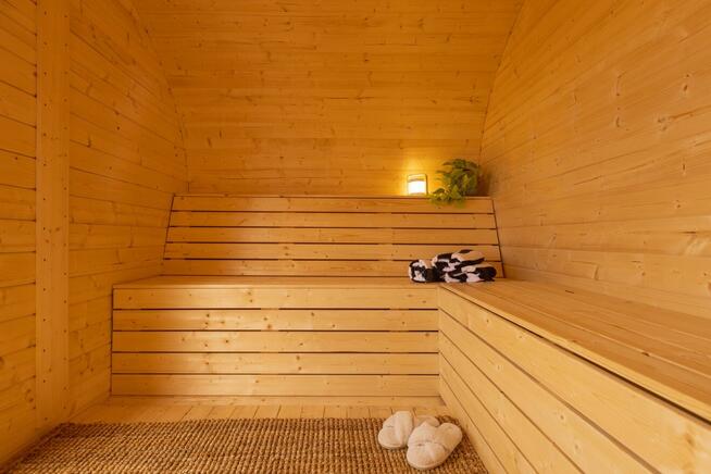 SAUNA FIŃSKA OGRODOWA BECZKA OWALNA LUKSUSOWA