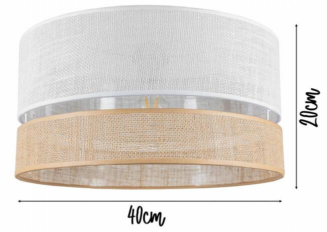 LAMPA STOJĄCA PODŁOGOWA ABAŻUR 40 cm Nowoczesna POLSKA