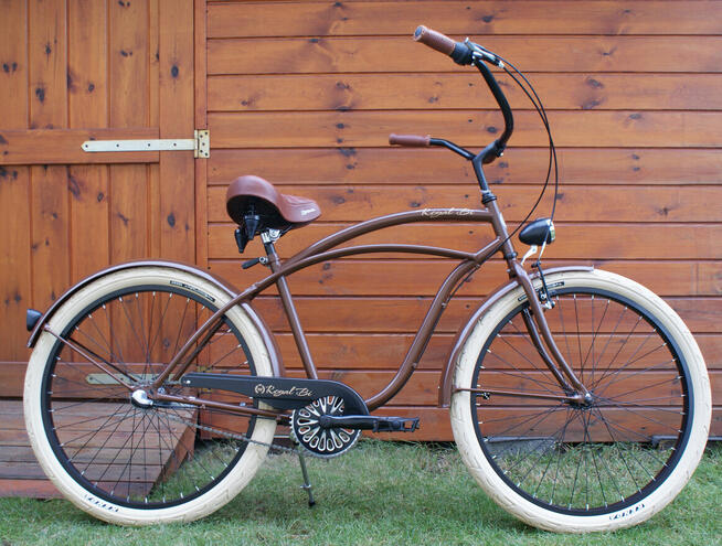Rower miejski beach Cruiser RoyalBi męski 26 / 28 BROWNIE