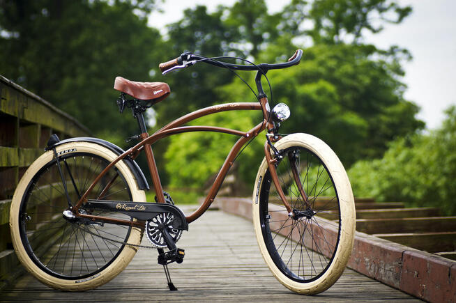 Rower miejski 26 28 beach Cruiser RoyalBi męski BLACK COFFEE