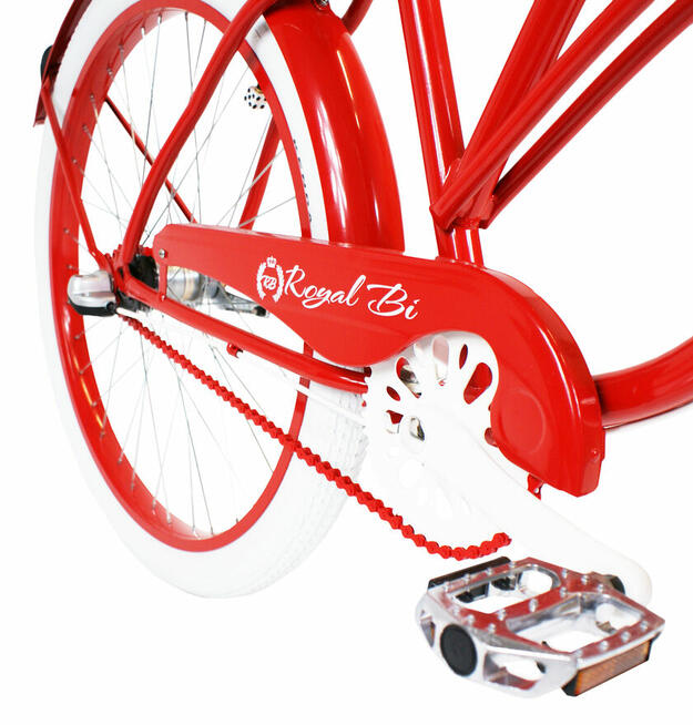 Rower beach cruiser miejski 26 / 28 RUBY RoyalBi Biegi RETRO