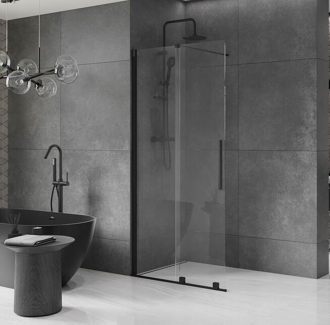 DRZWI PRYSZNICOWE ROZSUWANE WALK-IN Ścianka prysznicowa 8 mm