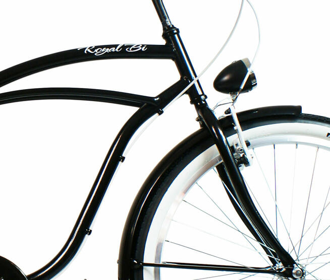 Rower miejski męski beach Cruiser RoyalBi 26 28 Black Bandit