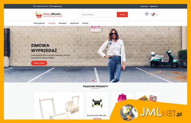 SKLEP INTERNETOWY / RWD / PWA / DOWOLNE FUNKCJE