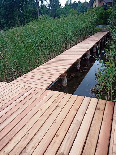 Deski tarasowe modrzew syberyjski ryfel / gładka