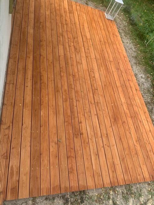 Deski tarasowe modrzew syberyjski ryfel / gładka