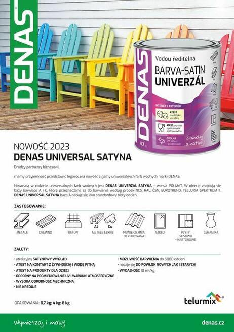 FARBA UNIWERSALNA WODOROZCIEŃCZALNA