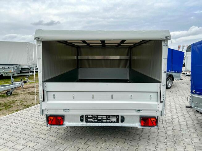 przyczepa z plandeką burty aluminiowe lekka kat b towarowa