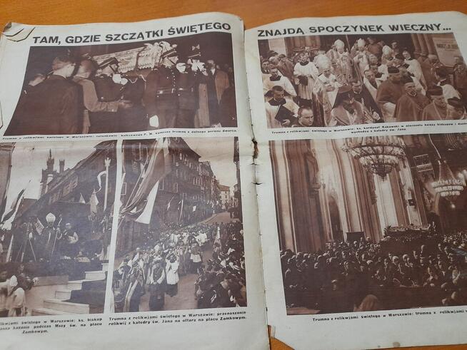 Św. J.Bobola.gazeta 1931 r. sprowadzenie relikwii do Polski