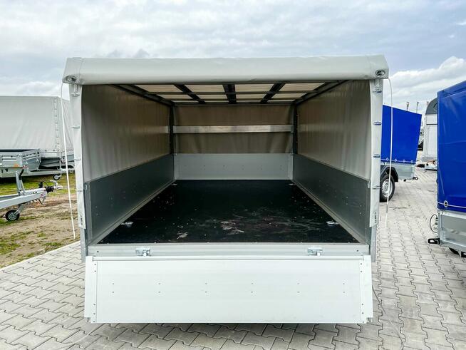 przyczepa z plandeką burty aluminiowe lekka kat b towarowa