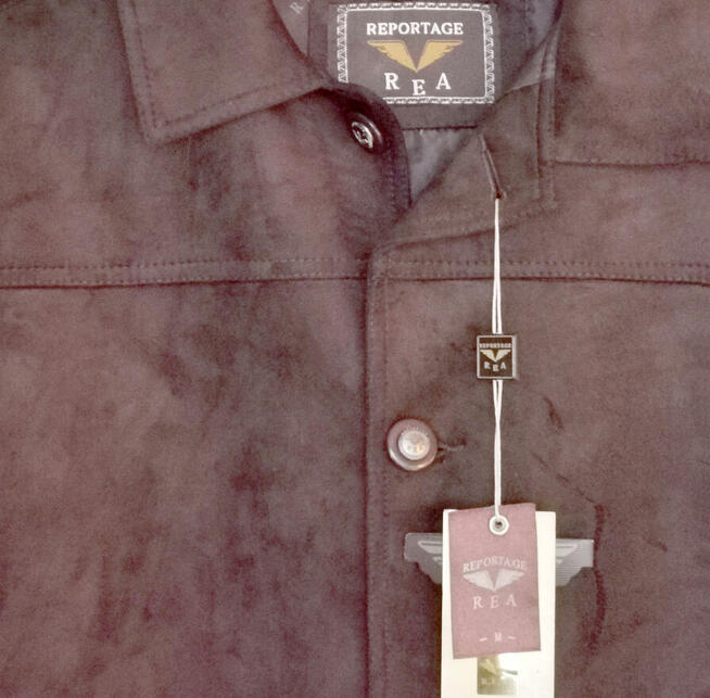 Męska kurtka zamszowa REA, nowa - 80 zł.