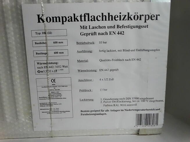 Kompaktowy płaski grzejnik