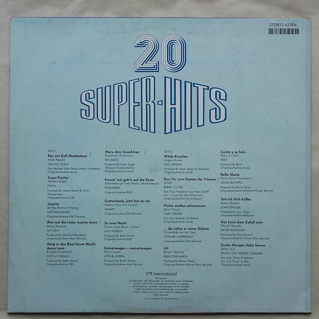 20 Super Hits, składanka, winyl ok.1975 r.
