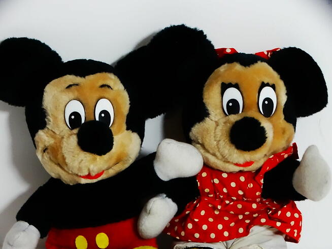 Pluszowy duet Myszki Miki Ona i On 30 cm