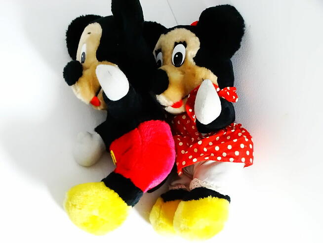 Pluszowy duet Myszki Miki Ona i On 30 cm