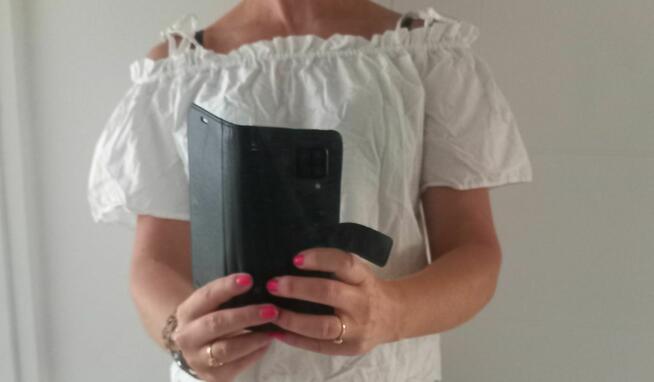 Biała bluzeczka bez ramiączek Hiszpanka