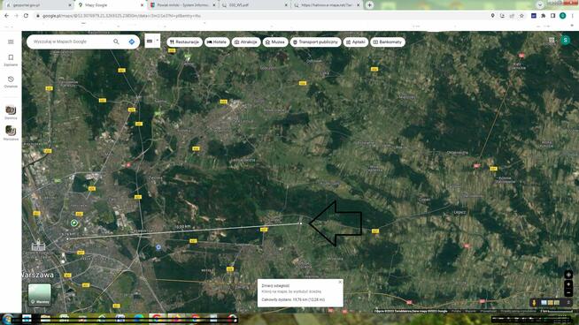 Pod rekreacje 2376m2 Zagórze gm.Halinów k./W-wy / rzeka Żąza