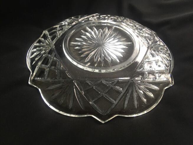 PRL stara patera Hortensja szkło