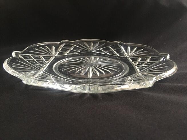 PRL stara patera Hortensja szkło