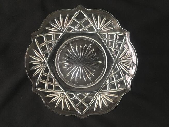 PRL stara patera Hortensja szkło