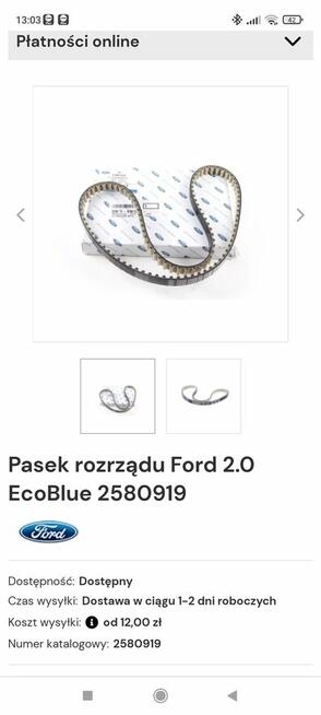 Orginalny pasek rozrzatu ford 2.0 Eco blues num 2580919