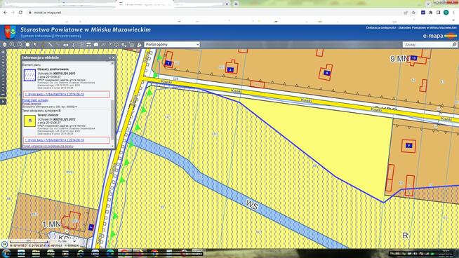 Pod rekreacje 2376m2 Zagórze gm.Halinów k./W-wy / rzeka Żąza