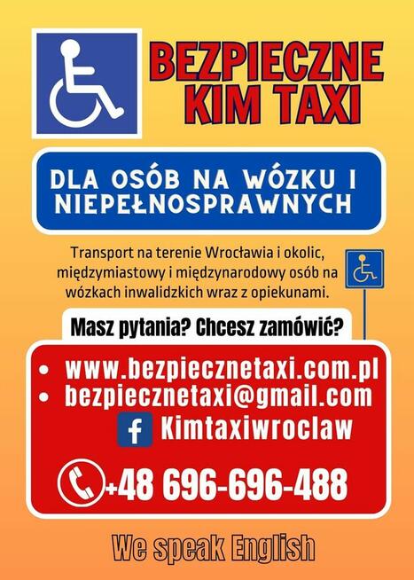 Przewóz niepełnosprawnych na wózku Taxi Transport
